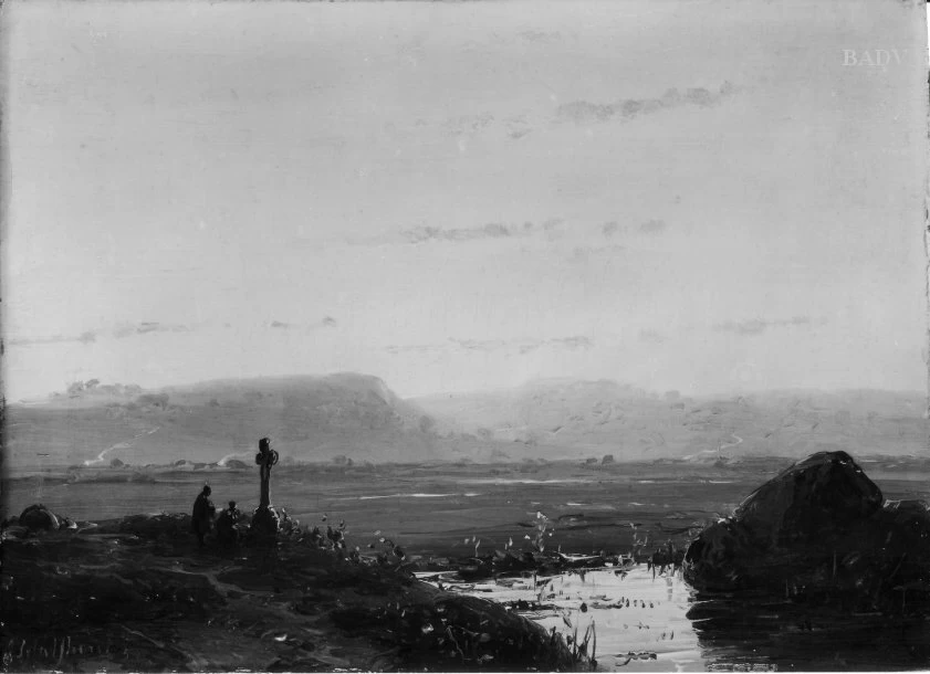 Paesaggio con due persone (in preghiera) ad un bivio - Führermuseum, Linz